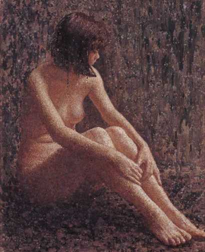 王征骅 1987年 坐着的女人体